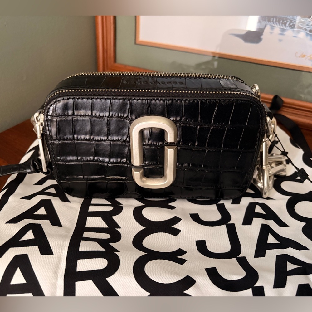 Marc Jacobs The Snapshot bag, Croc-embossed, NWT